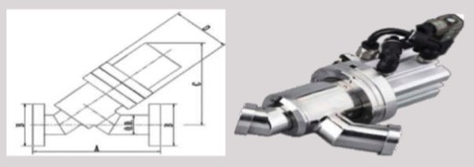 GDQ Pneumatic thin Y-type valve-CF