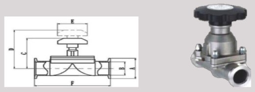 Manual diaphragm valve-KF