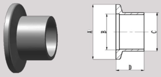 KF/NW butt weld stub flanges, short (20)