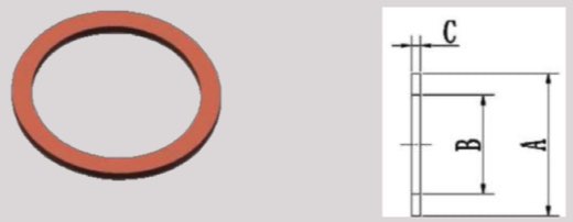 CF OFHC copper gasket